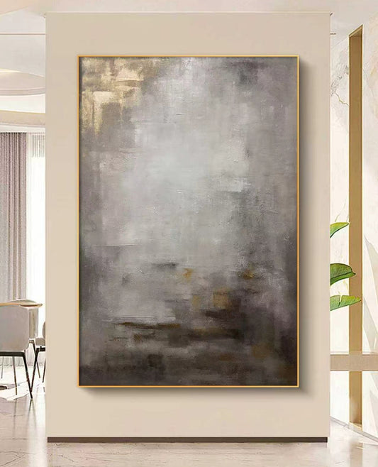 Grey Reverie Abstract Oil Painting