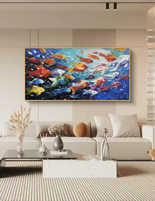Dance of the Fishes Oil Painting