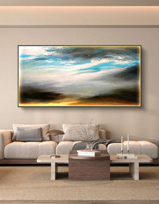 Cloud Sky Abstract Oil Painting