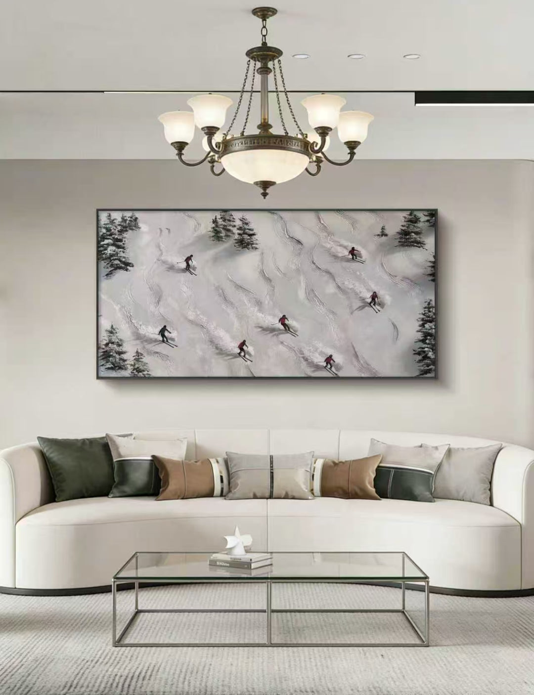 Snowbound Rhythm Oil Painting