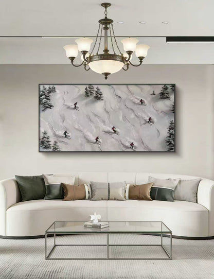 Snowbound Rhythm Oil Painting