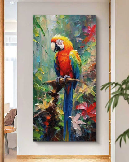 The Watchful Parrot Oil Painting