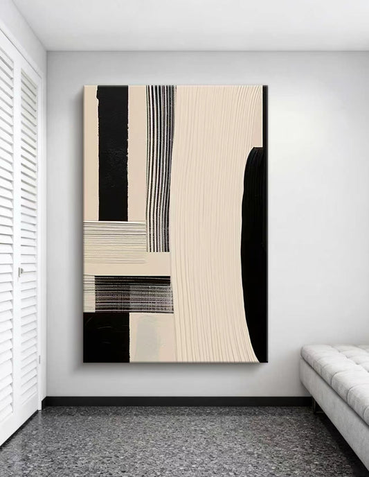 Vanilla Cookie Abstract Oil Painting