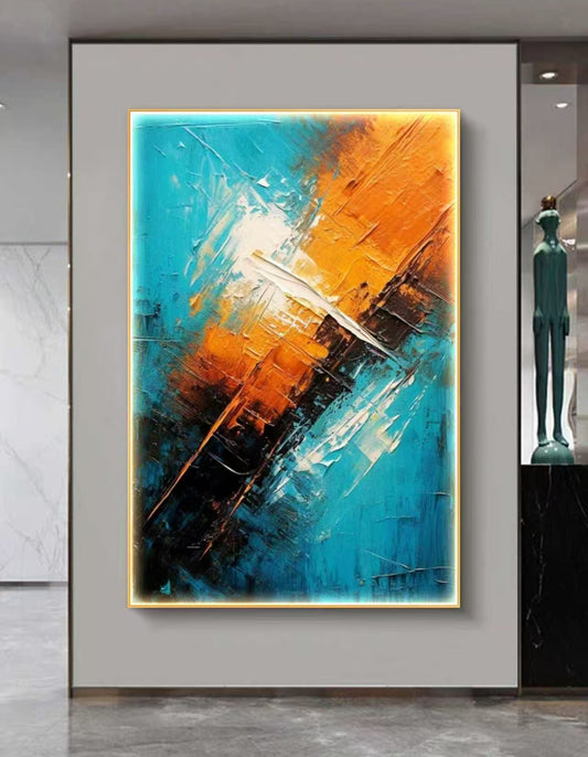 City Fade Abstract Oil Painting