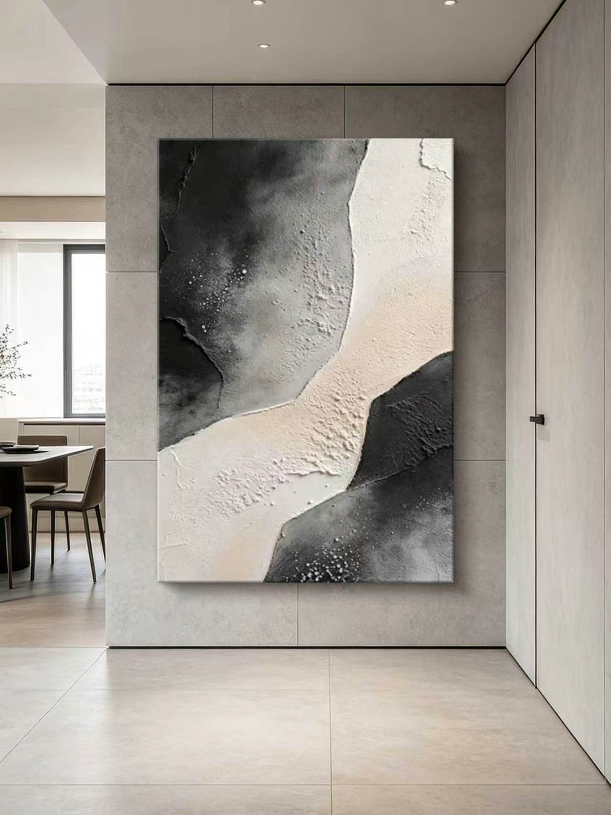 Space Between Thoughts Abstract Oil Painting