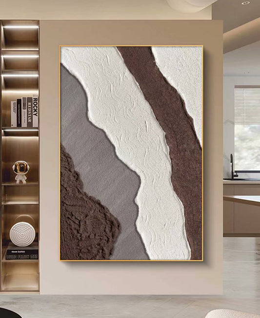 Timber Mist Abstract Oil Painting