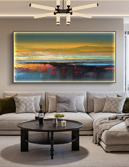 Onlookers Art | Oil Painting | Evening Ripple Abstract Oil Painting