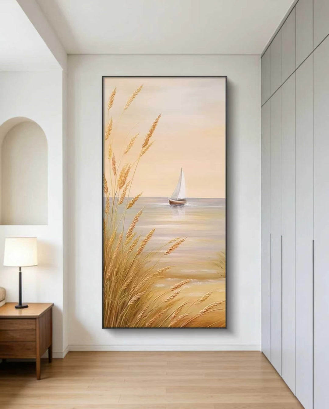 Golden Harbor Oil Painting