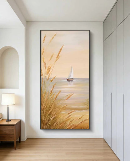 Golden Harbor Oil Painting