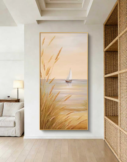 Golden Harbor Oil Painting