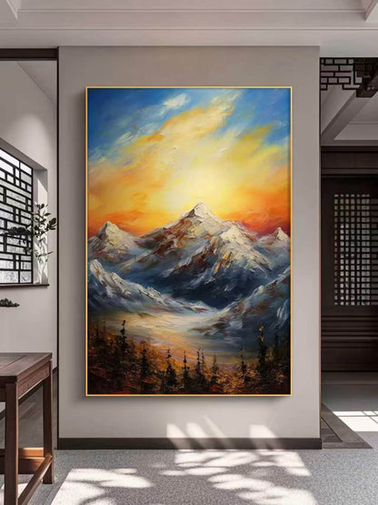 Echoes of the Golden Summit Oil Painting