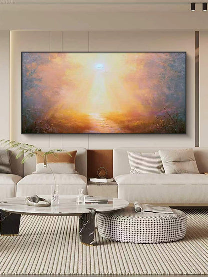 Golden Surge Oil Painting