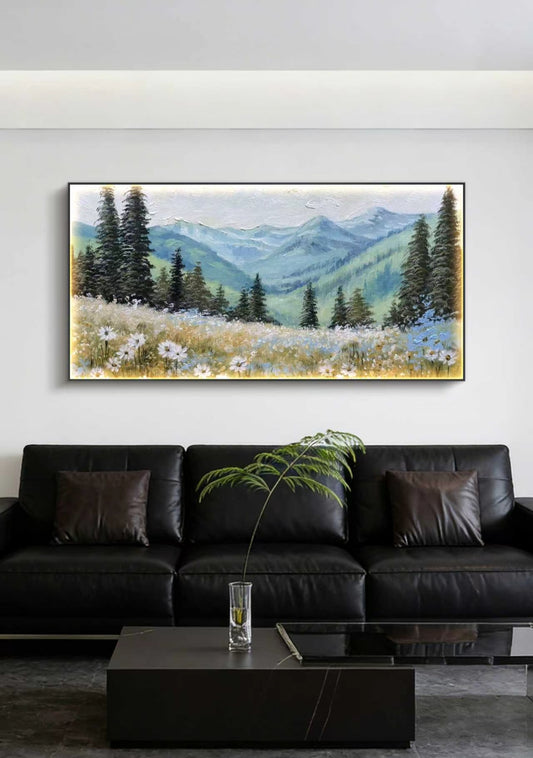 Valley of Wild Blossoms Oil Painting