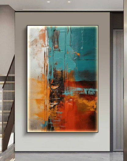 Lava Tide Abstract Oil Painting