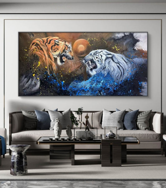 Majestic Predators Oil Painting