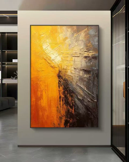 DawnBreak Abstract Oil Painting