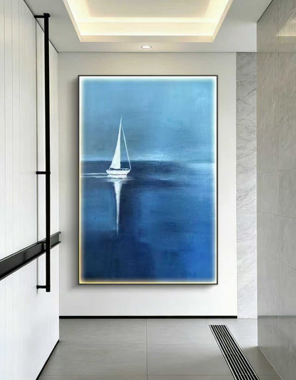 Endless Blue Oil Painting