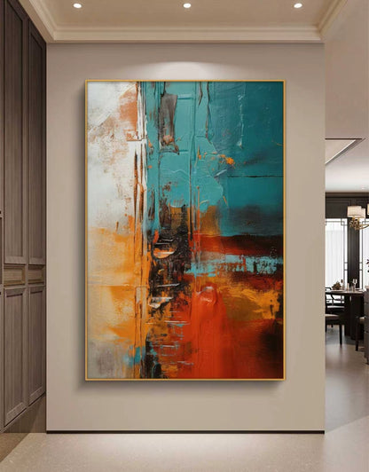 Lava Tide Abstract Oil Painting