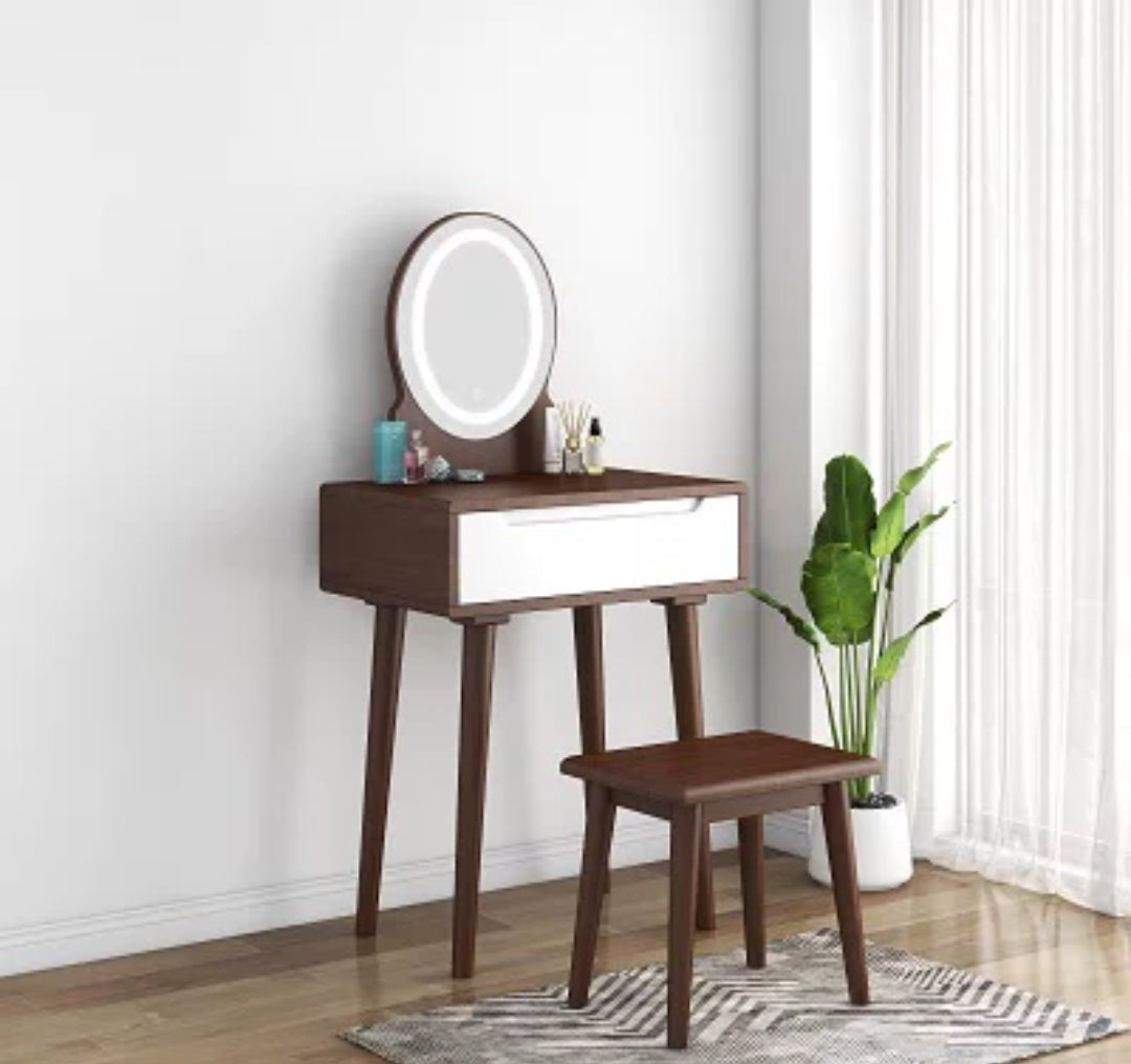 ShazX Solid wood Dressing Table Set