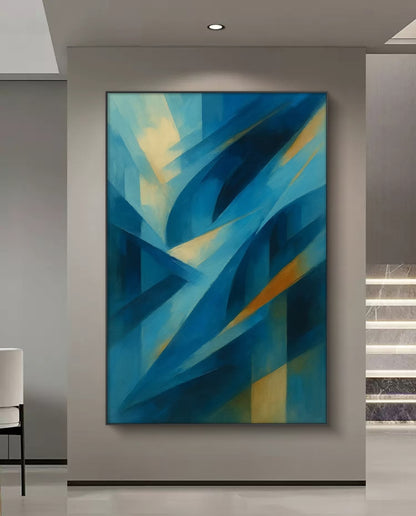 Onlookers Art | Oil Painting | Mirrorblue Abstract Oil Painting