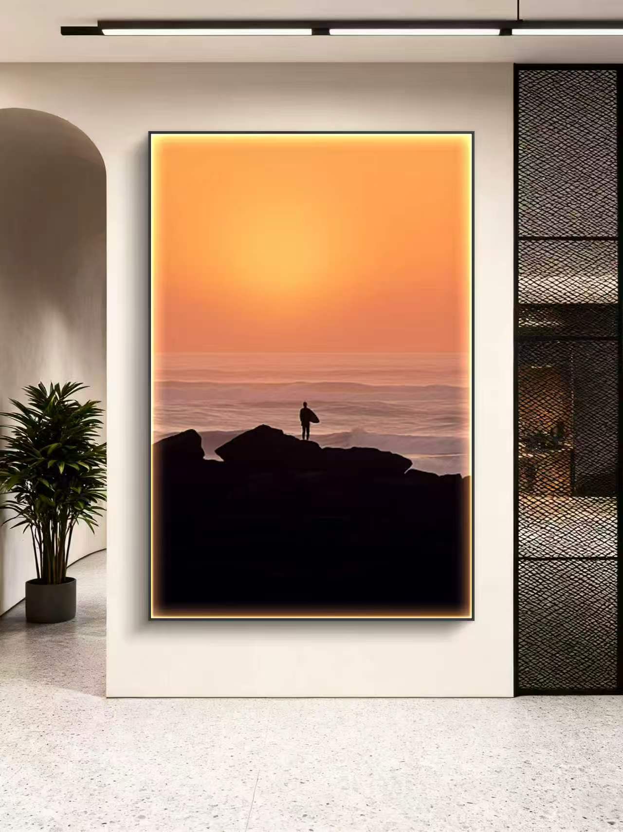 Golden Sunset Oil Painting