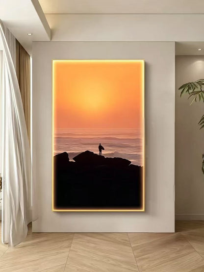 Golden Sunset Oil Painting