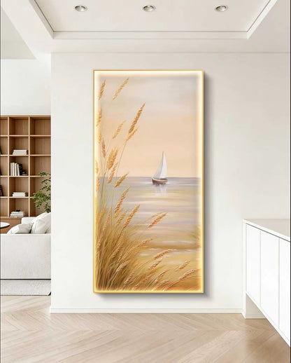 Golden Harbor Oil Painting
