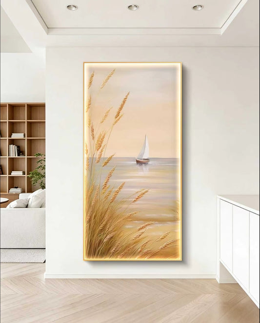 Golden Harbor Oil Painting