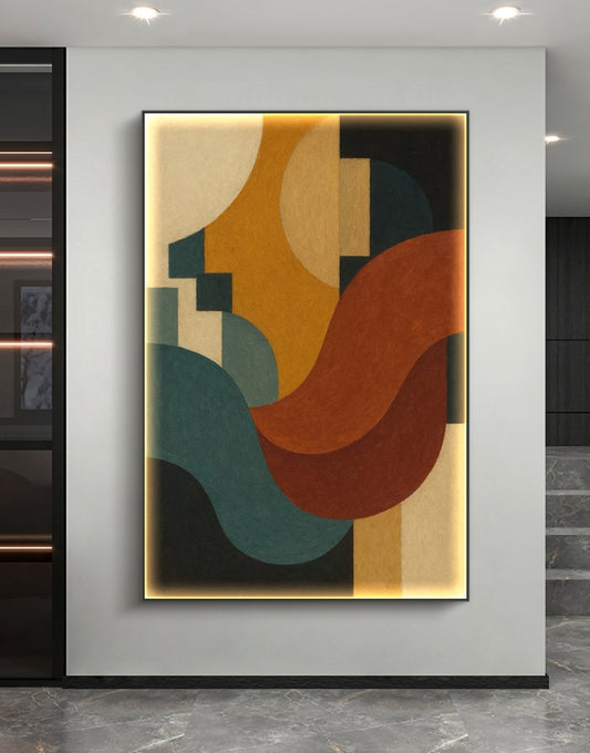 Echoes of Color Abstract Oil Painting