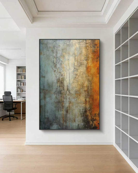 Golden Partina Abstract Oil Painting