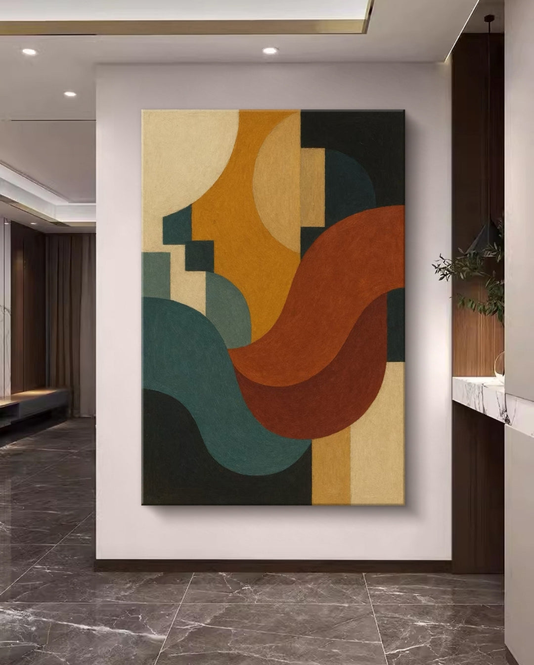Onlookers Art | Oil Painting | Echoes of Color Abstract Oil Painting