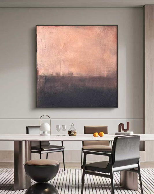 Grey Kisses Abstract Oil Painting