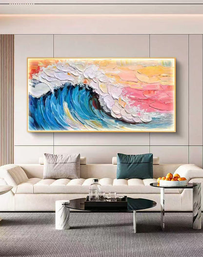 Color Surge Abstract Oil Painting