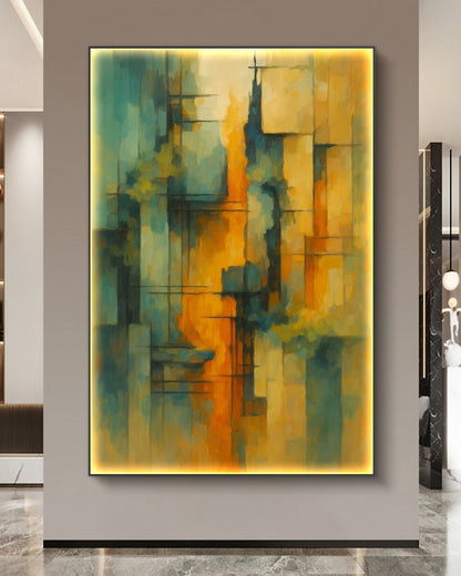 Onlookers Art | Oil Painting | Rhythmic Blaze Abstract Oil Painting