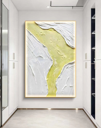 Ice Lemon Abstract Oil Painting