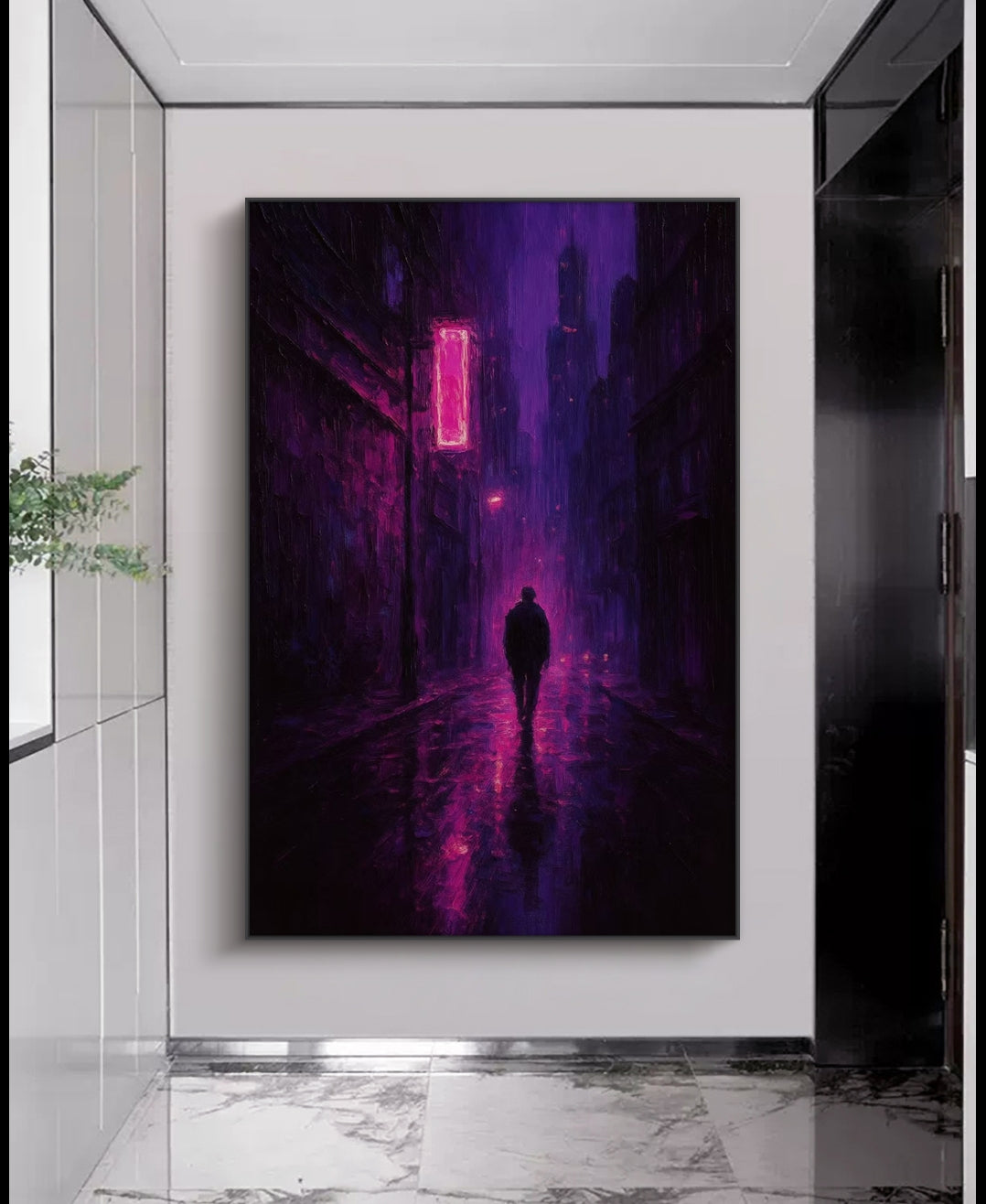 LoneAlley Contemporary Art Oil Painting