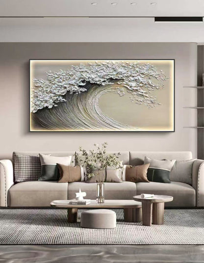 Pearl Wave Oil Painting
