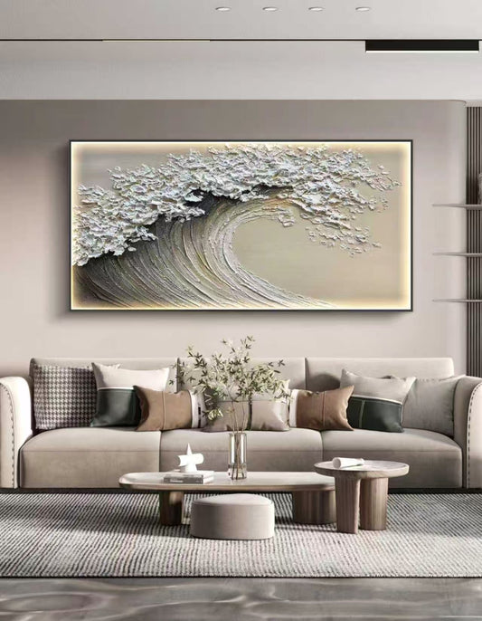 Pearl Wave Oil Painting