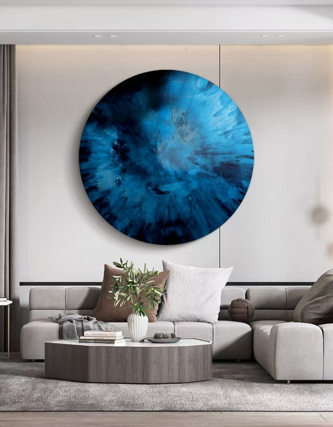 Whisperses Round Oil Painting