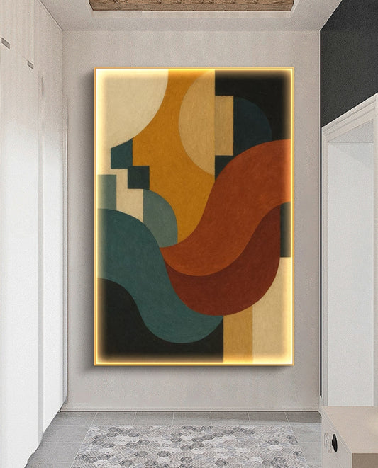 Echoes of Color Abstract Oil Painting