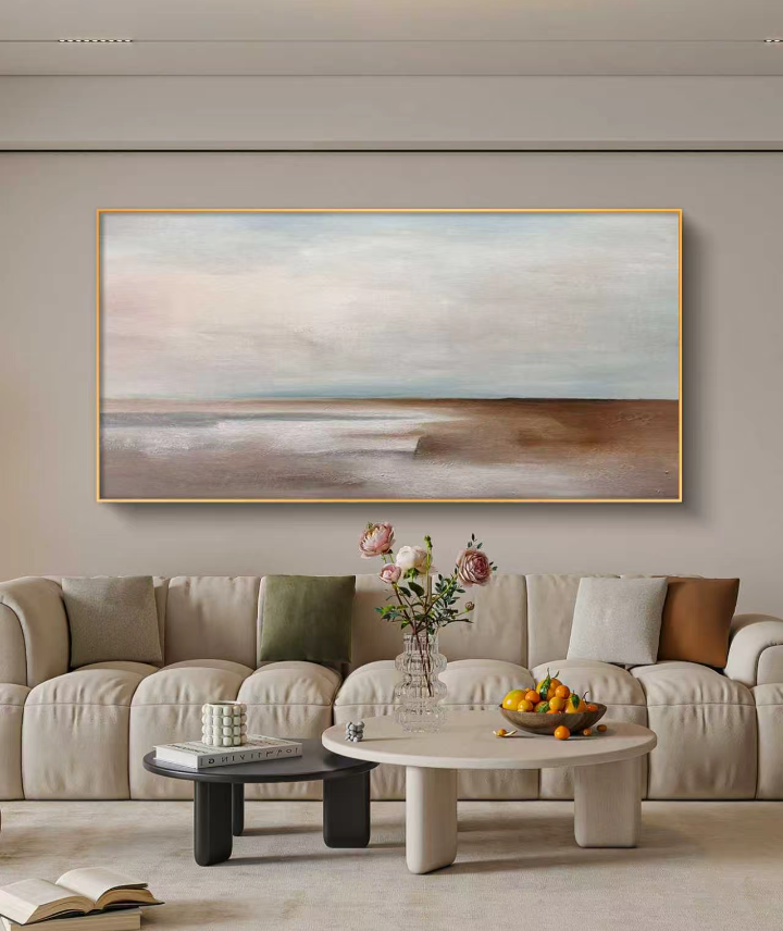SeaSky Abstract Oil Painting