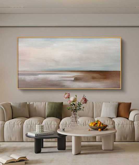 SeaSky Abstract Oil Painting