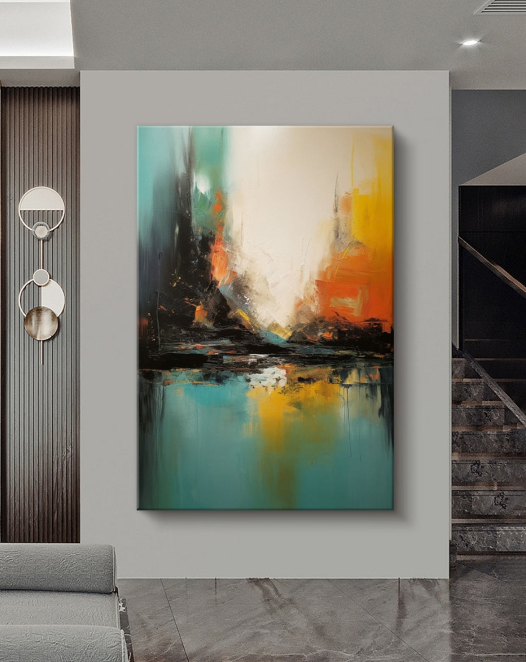 Onlookers Art | Oil Painting | Joy in Motion Abstract Oil Painting