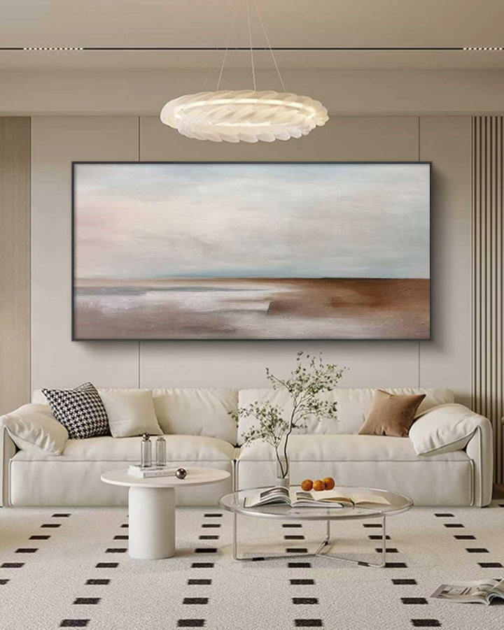 SeaSky Abstract Oil Painting