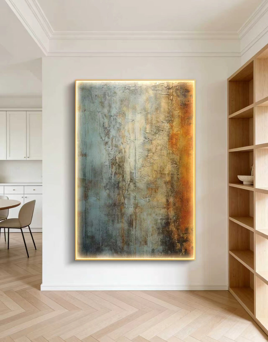 Golden Partina Abstract Oil Painting