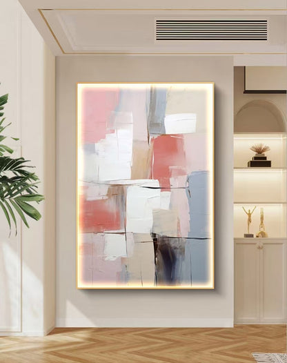 Onlookers Art | SWEET VALLEY ABSTRACT OIL PAINTING 80 X 120CM BLACK