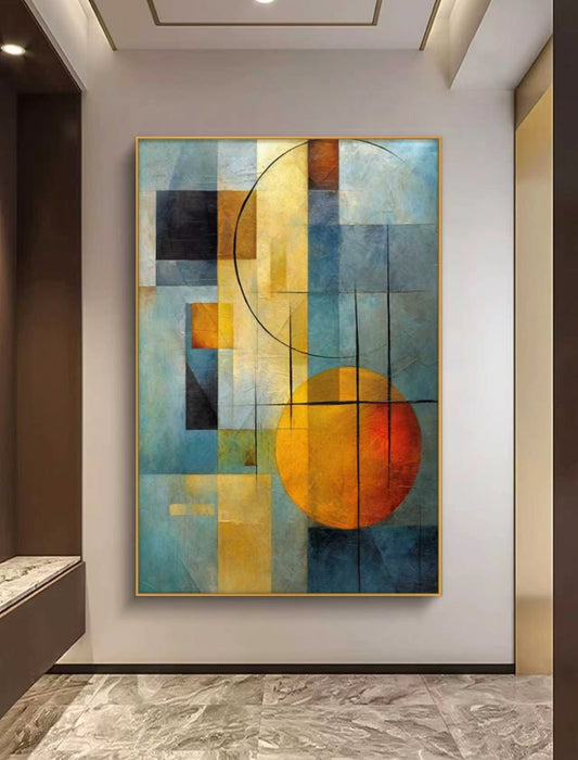 Circle of Serenity Abstract Oil Painting