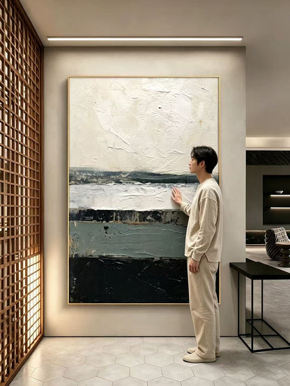 WhiteOCT Abstract Oil Painting