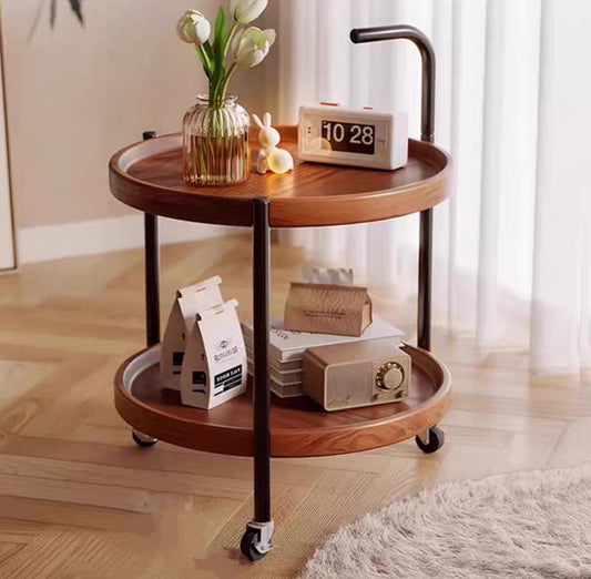 Double wheels Side Table