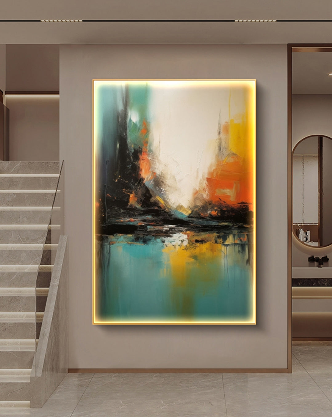 Onlookers Art | Oil Painting | Joy in Motion Abstract Oil Painting